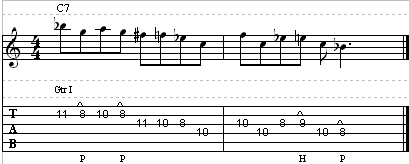 Dan Palladino Dominant Lick #1
